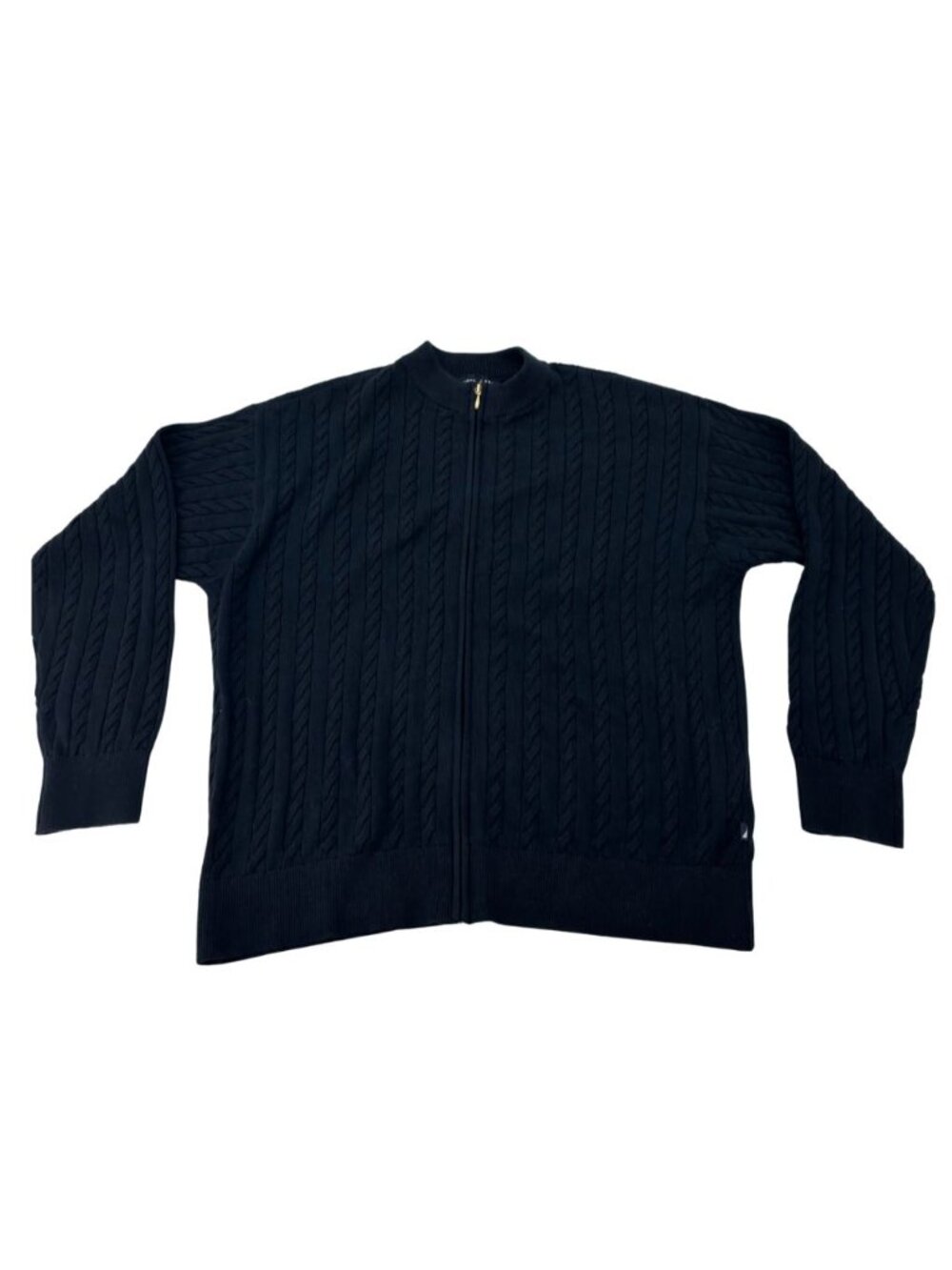 Nautica Women's Full Zip Sweater | Blue | Size Medium **NEW